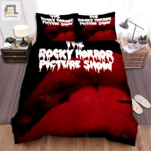 The Rocky Horror Picture Show 1975 Black And Pink Movie Poster Bed Sheets Spread Comforter Duvet Cover Bedding Sets elitetrendwear 1 1