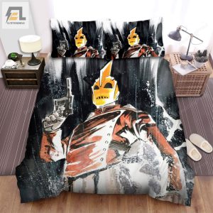 The Rocketeer 1991 Movie Watercolor Art Bed Sheets Duvet Cover Bedding Sets elitetrendwear 1 1