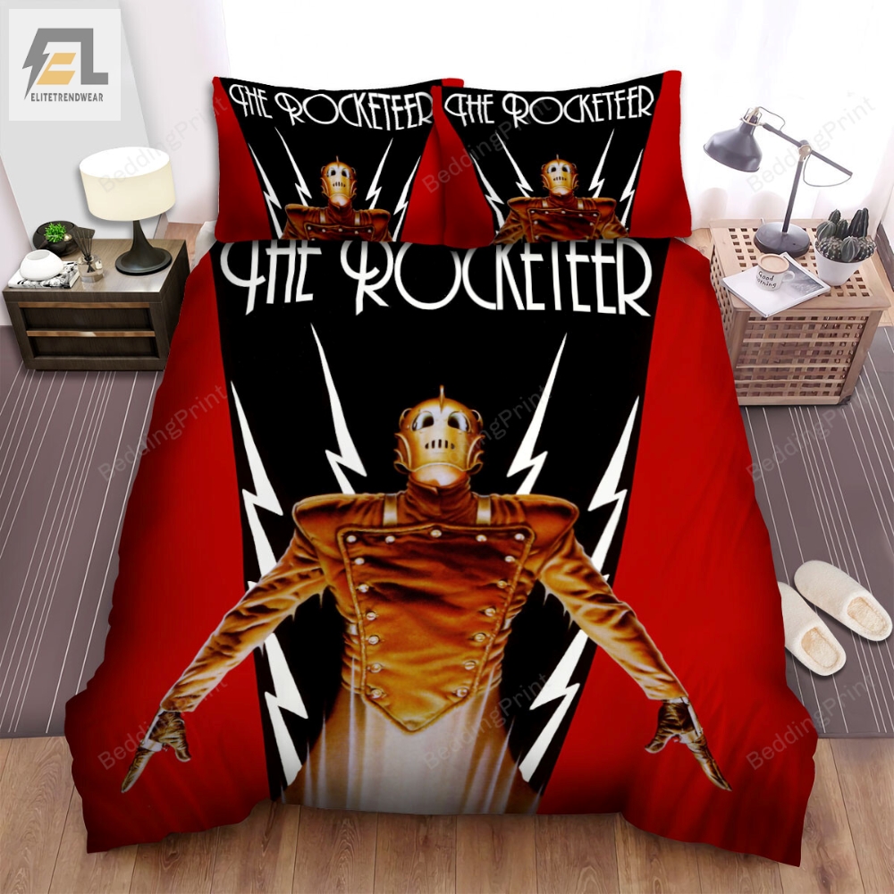 The Rocketeer 1991 Movie Start Off The Space Travel Bed Sheets Duvet Cover Bedding Sets 