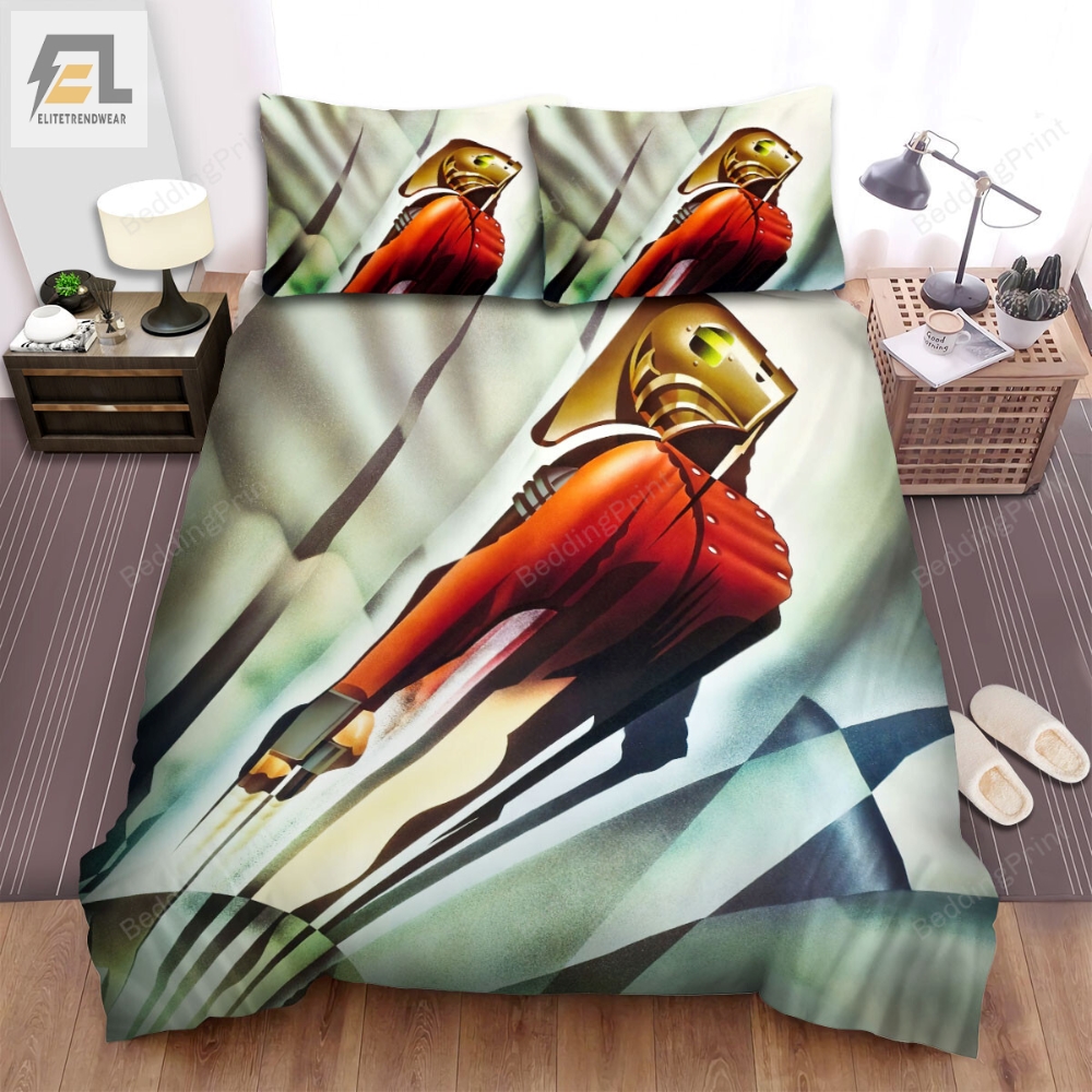 The Rocketeer 1991 Movie Rocketman Poster Bed Sheets Duvet Cover Bedding Sets 