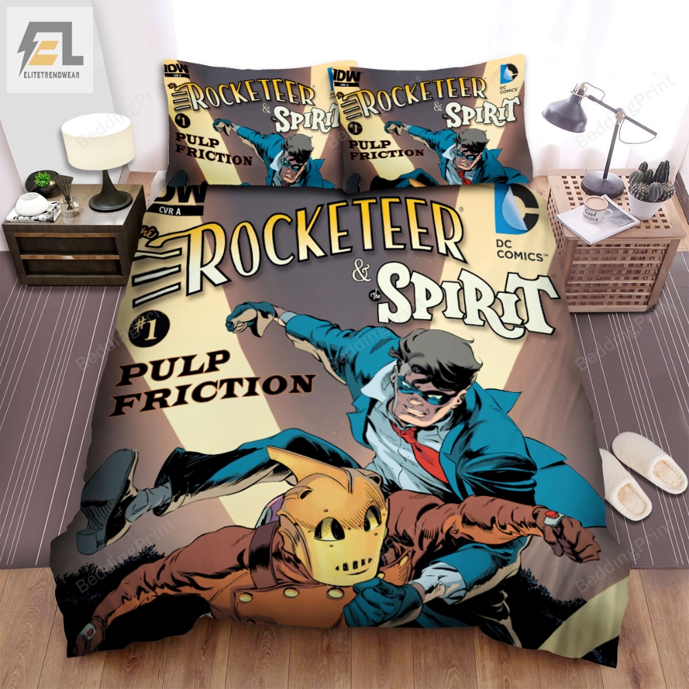 The Rocketeer 1991 Movie Pulp Friction Bed Sheets Duvet Cover Bedding Sets 