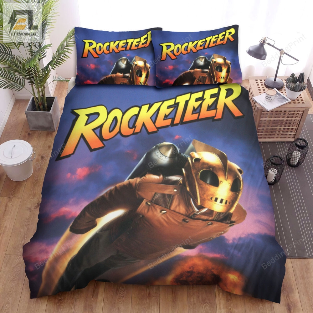 The Rocketeer 1991 Movie Poster 2 Bed Sheets Duvet Cover Bedding Sets 