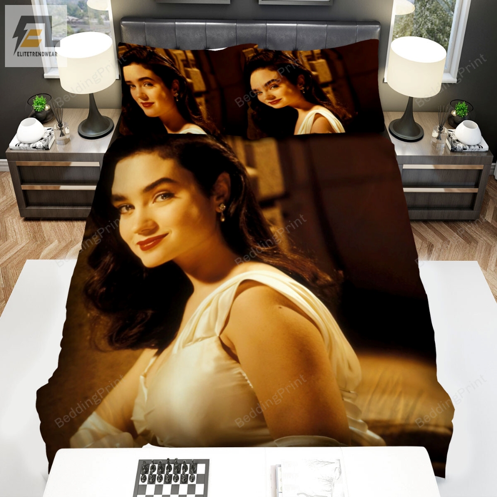 The Rocketeer 1991 Movie Jennifer Connelly White Dress Bed Sheets Duvet Cover Bedding Sets 