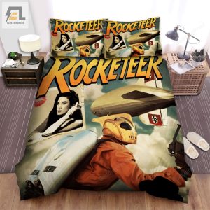 The Rocketeer 1991 Movie Fanart Picture Bed Sheets Duvet Cover Bedding Sets elitetrendwear 1 1