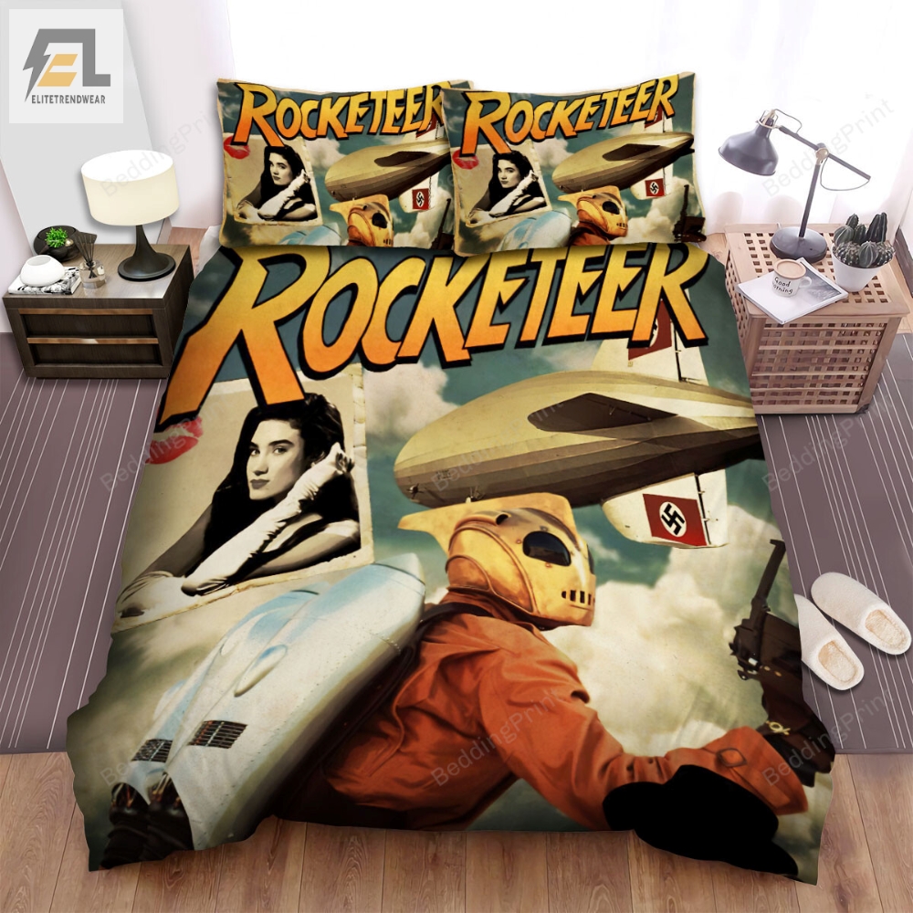The Rocketeer 1991 Movie Fanart Picture Bed Sheets Duvet Cover Bedding Sets 