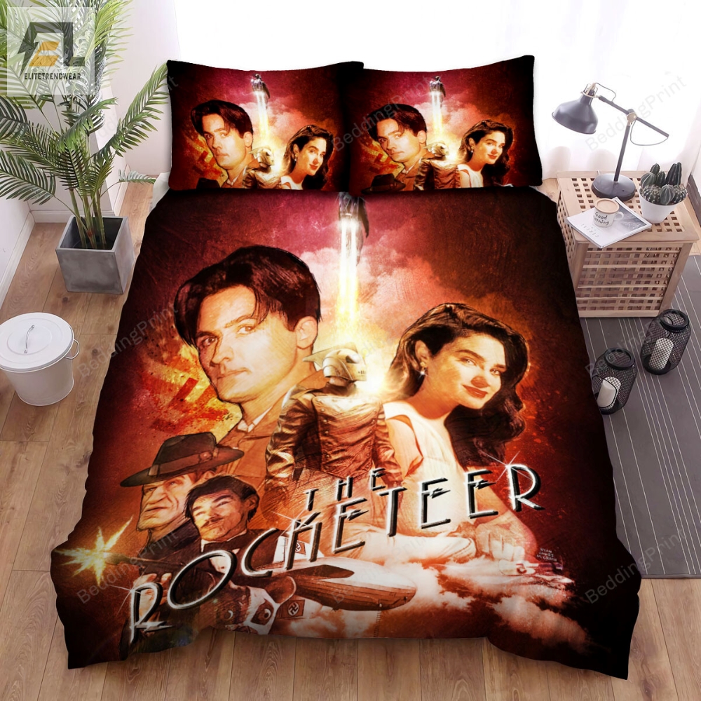 The Rocketeer 1991 Movie Disney Picture Bed Sheets Duvet Cover Bedding Sets 