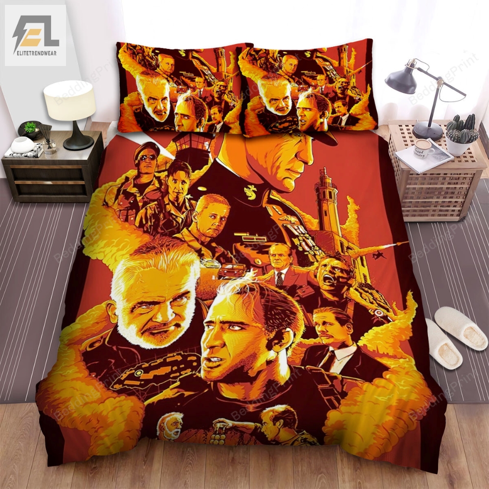 The Rock 1996 Poster Movie Poster Bed Sheets Duvet Cover Bedding Sets Ver 3 