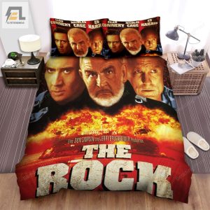 The Rock 1996 Poster Movie Poster Bed Sheets Duvet Cover Bedding Sets Ver 1 elitetrendwear 1 1