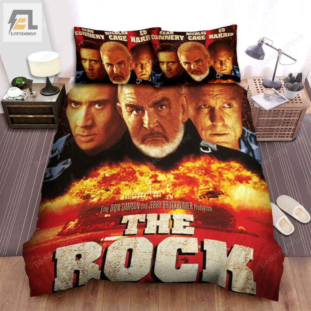 The Rock 1996 Poster Movie Poster Bed Sheets Duvet Cover Bedding Sets Ver 1 