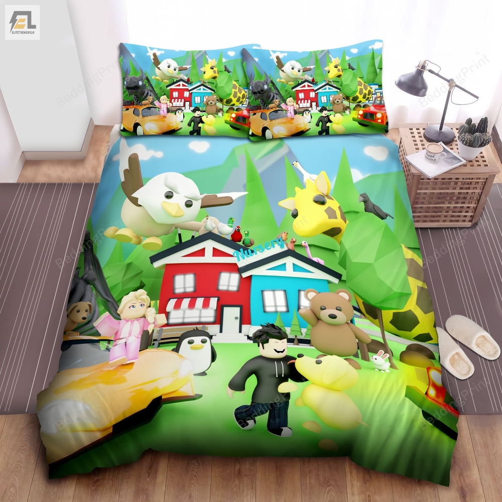 The Roblox World Bed Sheets Duvet Cover Bedding Sets 