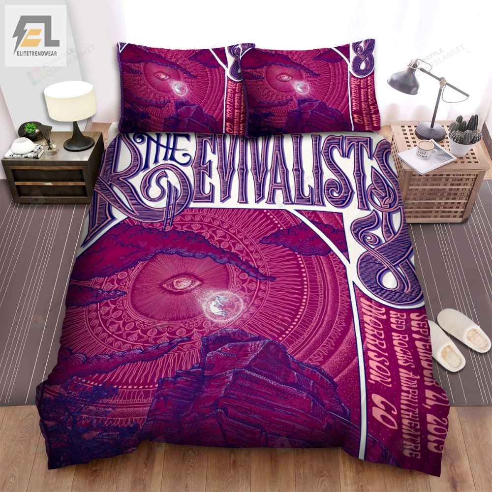 The Revivalists Band Red Rocks Amphitheatre Bed Sheets Spread Comforter Duvet Cover Bedding Sets 