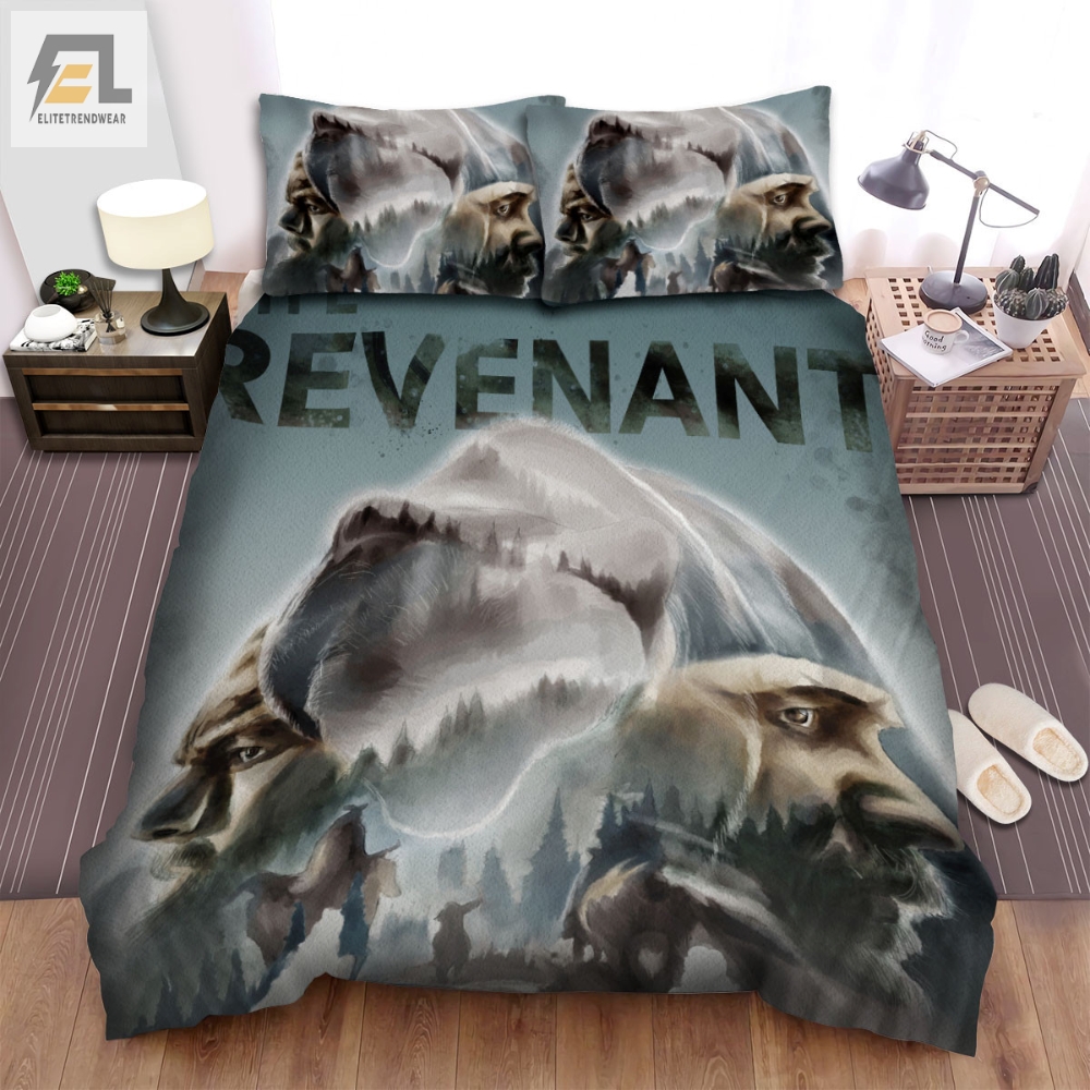 The Revenant 2015 Movie Poster Fanart Ver 8 Bed Sheets Spread Comforter Duvet Cover Bedding Sets elitetrendwear 1
