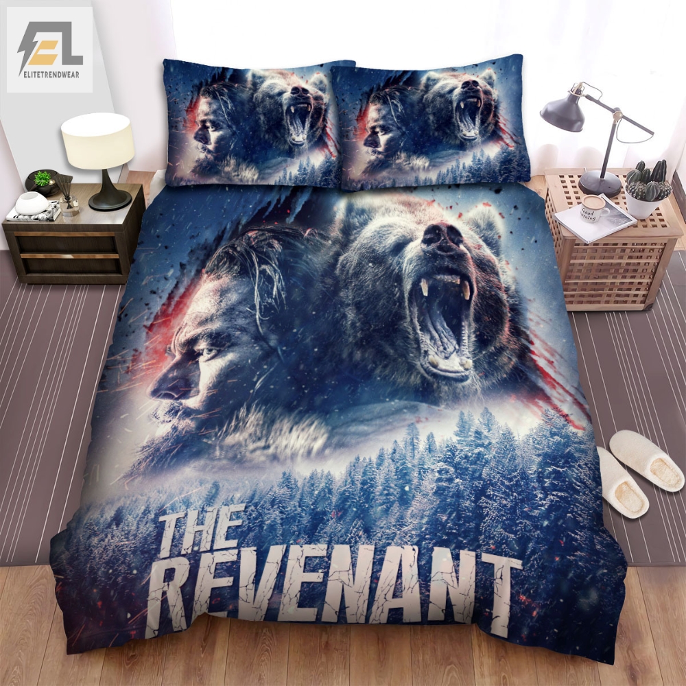 The Revenant 2015 Movie Poster Fanart Ver 3 Bed Sheets Spread Comforter Duvet Cover Bedding Sets 