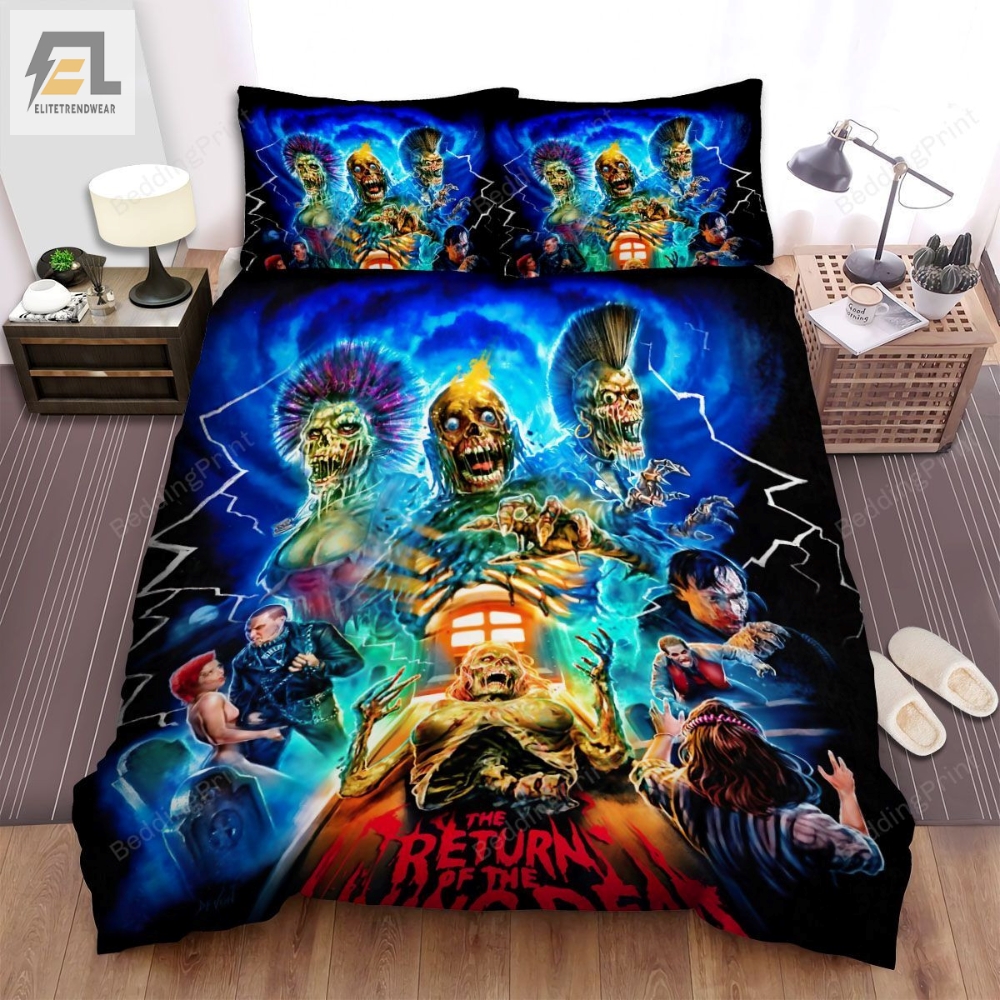 The Return Of The Living Dead Movie Poster Viii Photo Bed Sheets Duvet Cover Bedding Sets 