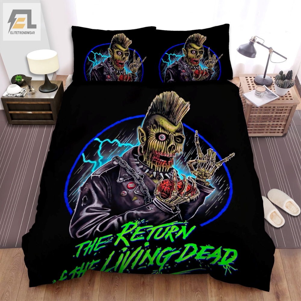 The Return Of The Living Dead Movie Poster V Photo Bed Sheets Spread Comforter Duvet Cover Bedding Sets elitetrendwear 1