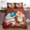 The Ren And Stimpy Show Poster Bed Sheets Spread Duvet Cover Bedding Sets elitetrendwear 1