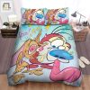The Ren And Stimpy Show Funky Chunky Bed Sheets Spread Duvet Cover Bedding Sets elitetrendwear 1