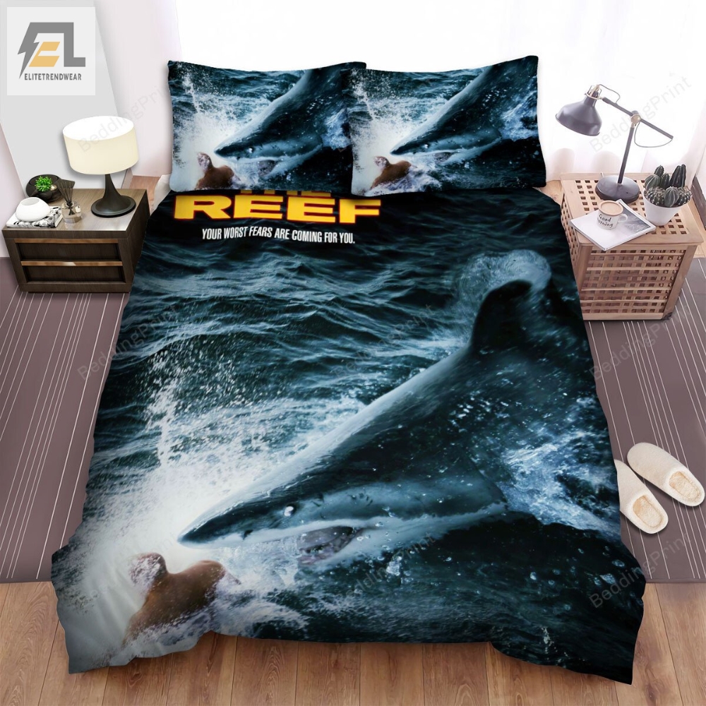 The Reef 2010 Movie Your Worst Fears Are Coming For You Bed Sheets Duvet Cover Bedding Sets 