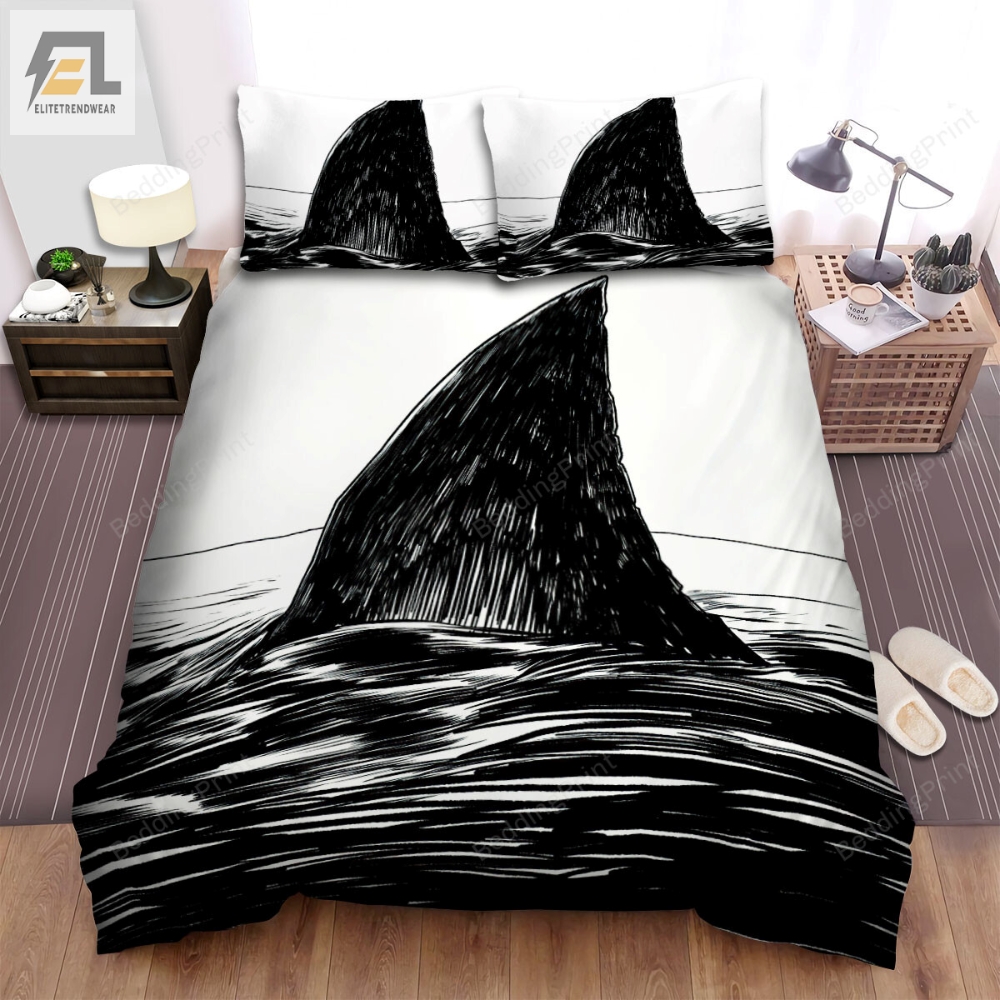 The Reef 2010 Movie Scary Shark Art Bed Sheets Duvet Cover Bedding Sets 