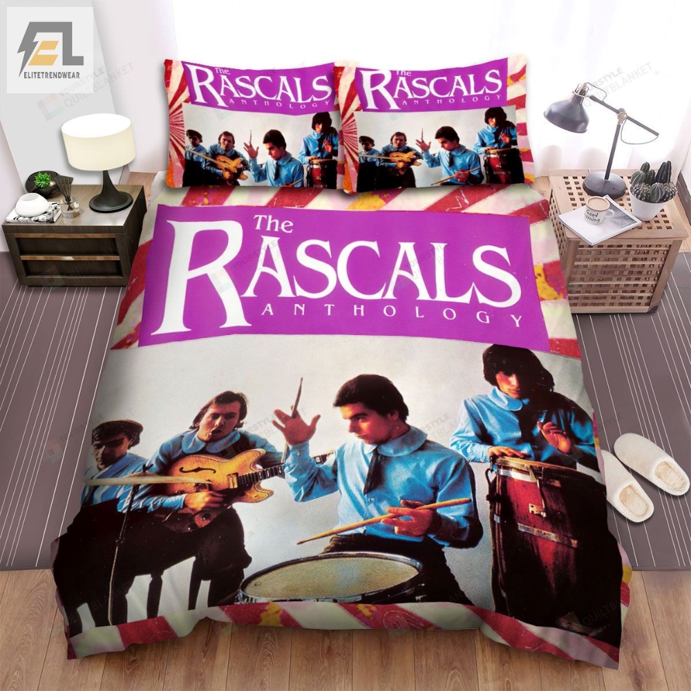 The Rascals Band The Rascals Anthology Ver.2 Album Cover Bed Sheets Spread Comforter Duvet Cover Bedding Sets 