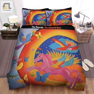 The Rascals Band The Island Of Real Album Cover Bed Sheets Spread Comforter Duvet Cover Bedding Sets elitetrendwear 1 1