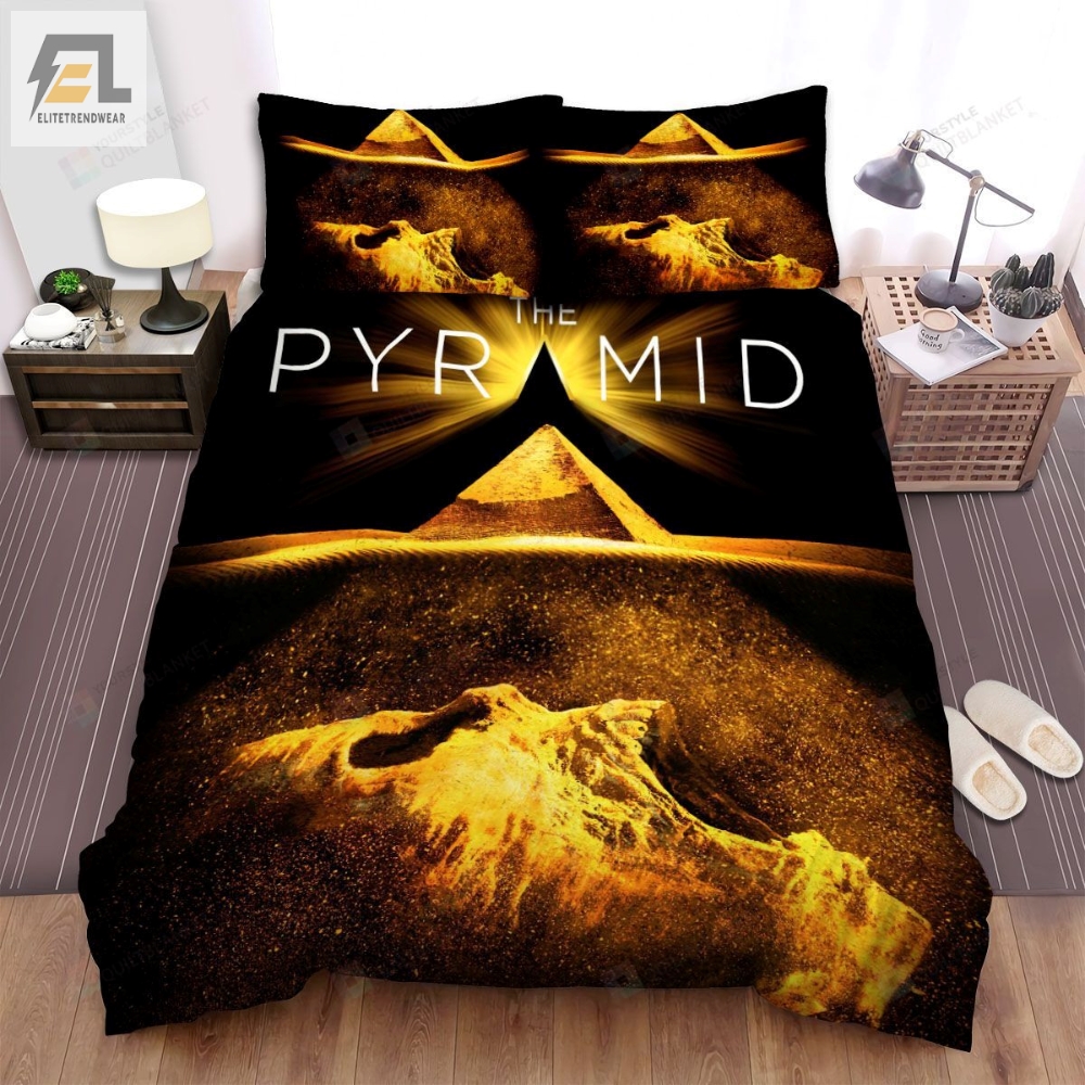 The Pyramid Scary Mummy Is Roaring Movie Poster Bed Sheets Spread Comforter Duvet Cover Bedding Sets 