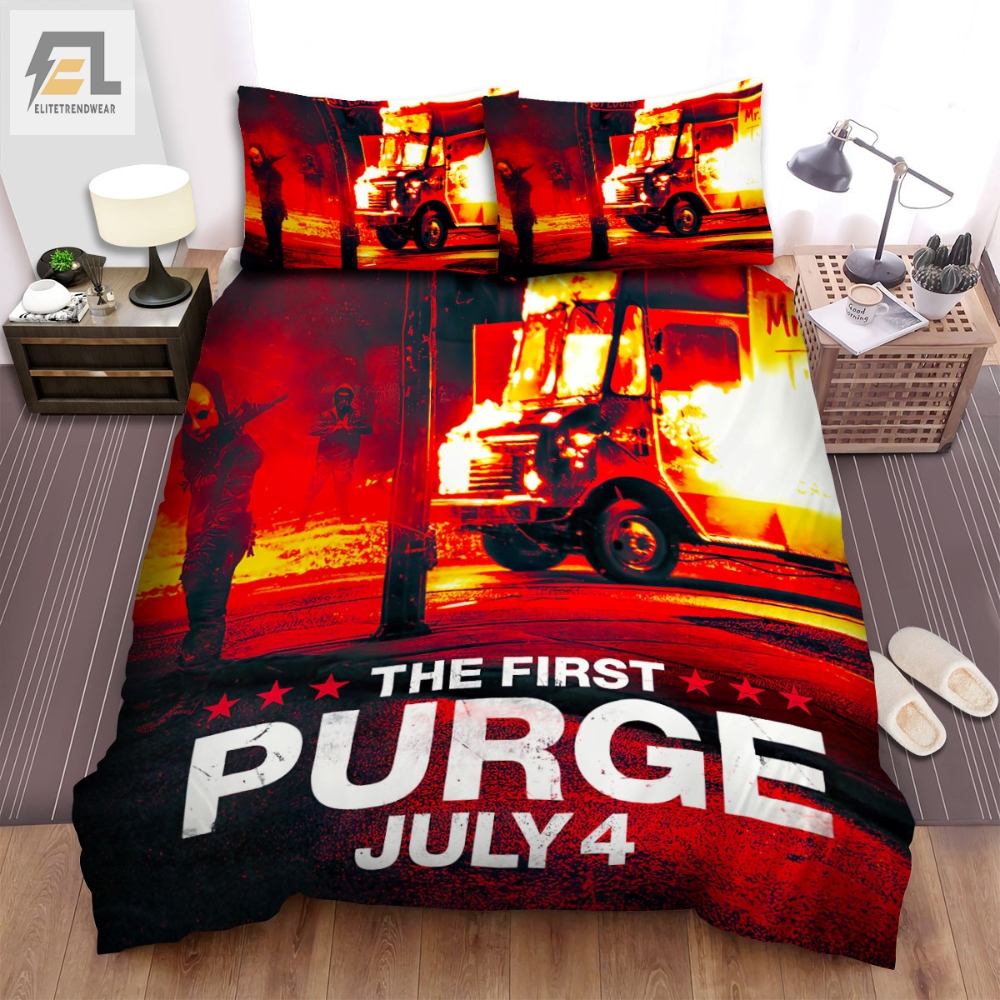 The Purge Series Poster The First Purge Bed Sheets Spread Comforter Duvet Cover Bedding Sets 