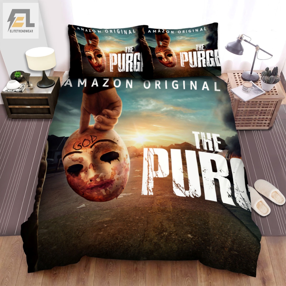 The Purge Series Poster Movie 2 Bed Sheets Spread Comforter Duvet Cover Bedding Sets 