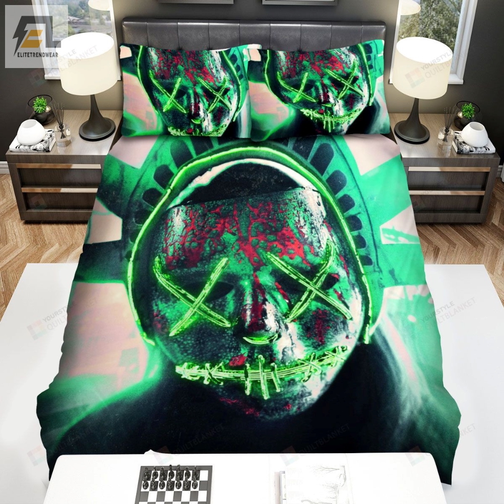 The Purge Series Poster Election Year 2 Bed Sheets Spread Comforter Duvet Cover Bedding Sets 