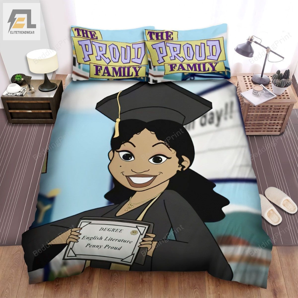 The Proud Family Penny Graduated Bed Sheets Spread Duvet Cover Bedding Sets 