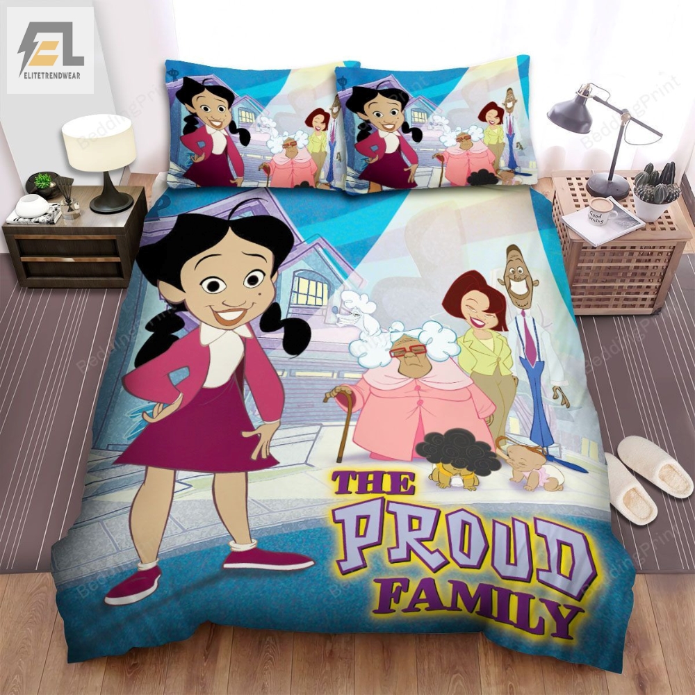 The Proud Family Illustration Bed Sheets Spread Duvet Cover Bedding Sets 