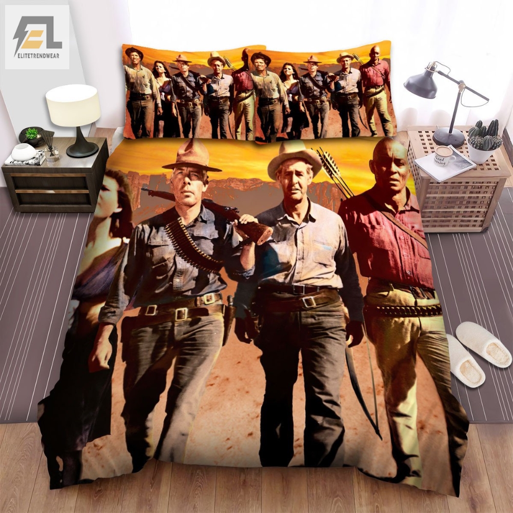 The Professionals 1966 Movie Scene 2 Bed Sheets Spread Comforter Duvet Cover Bedding Sets 