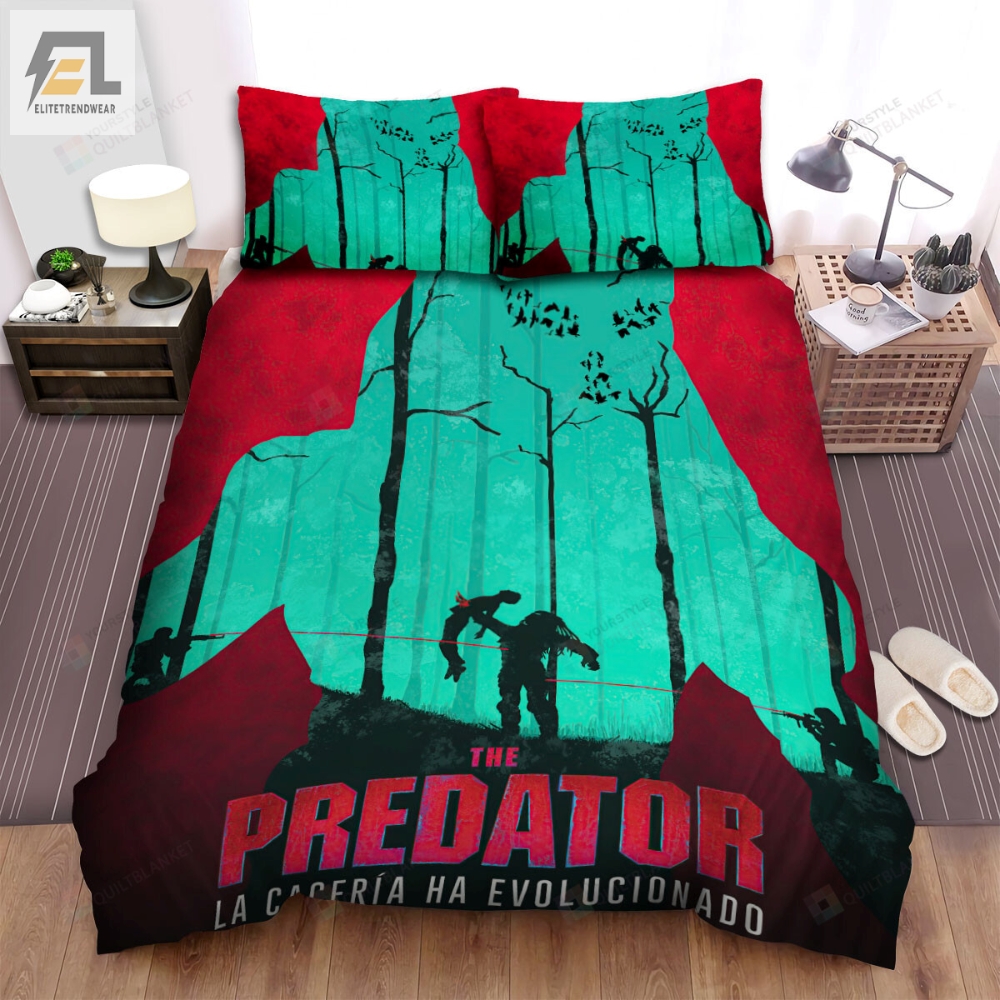 The Predator Poster Fan Art Bed Sheets Duvet Cover Bedding Sets 