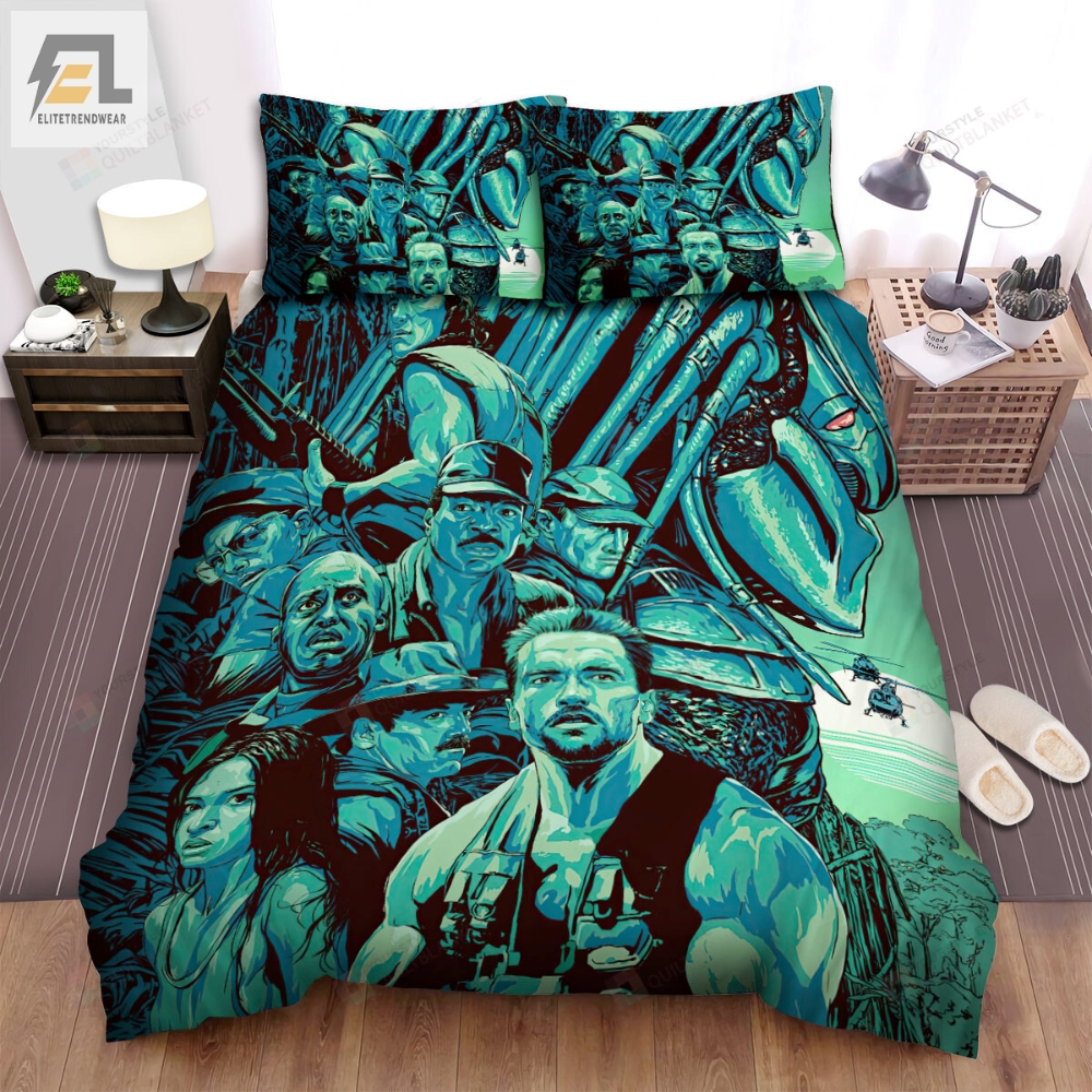 The Predator Movie Digital Art Bed Sheets Duvet Cover Bedding Sets 