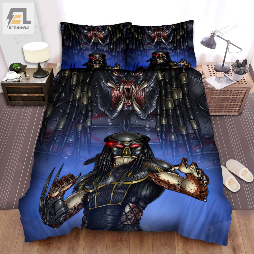 The Predator Movie Art 3 Bed Sheets Duvet Cover Bedding Sets 