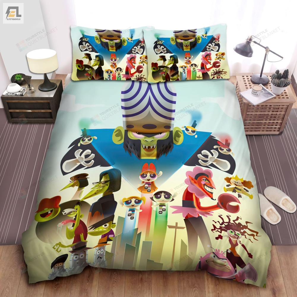 The Powerpuff Girls Poster Bed Sheets Spread Comforter Duvet Cover Bedding Sets 