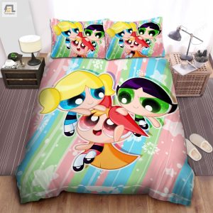 The Powerpuff Girls Art Bed Sheets Duvet Cover Bedding Sets elitetrendwear 1 1