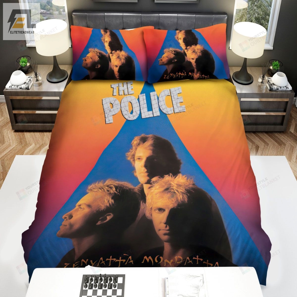 The Police Band Members Portrait Bed Sheets Spread Comforter Duvet Cover Bedding Sets 