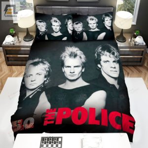 The Police Band Members In Black White Bed Sheets Spread Comforter Duvet Cover Bedding Sets elitetrendwear 1 1