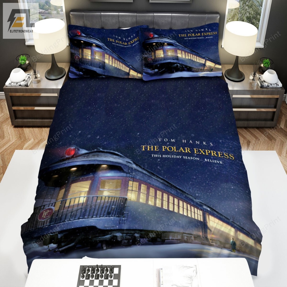 The Polar Express Train Station Bed Sheets Duvet Cover Bedding Sets 