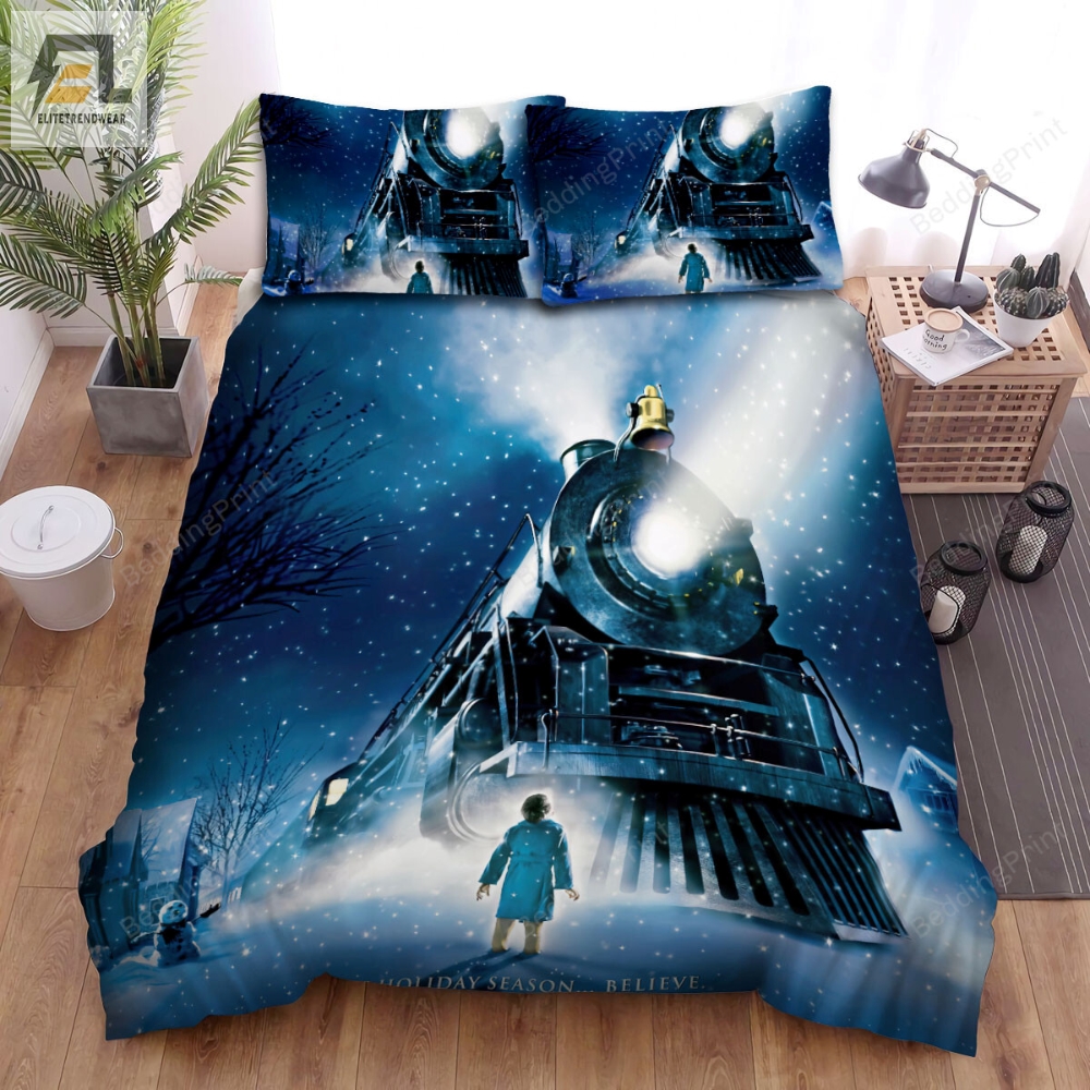 The Polar Express Movie Poster 1 Bed Sheets Duvet Cover Bedding Sets 