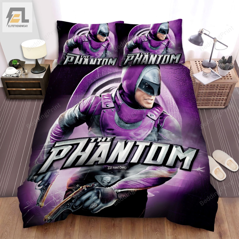 The Phantom 1996 Movie Purple Phantom Poster Bed Sheets Duvet Cover Bedding Sets 