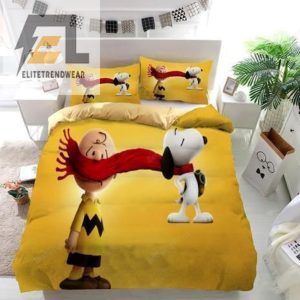 The Peanuts Movie Snoopy And Charlie Brown 3D Printed Bedding Set Duvet Cover Pillow Cases elitetrendwear 1 1