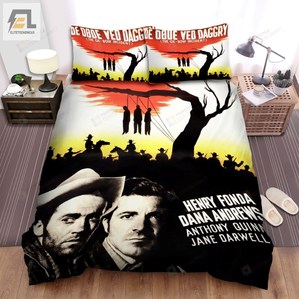 The Oxbow Incident 1942 Gibbet Tree Movie Poster Bed Sheets Spread Comforter Duvet Cover Bedding Sets 