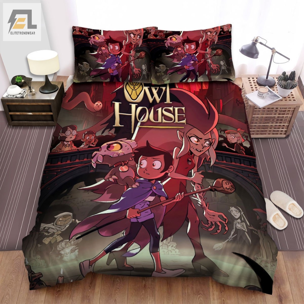 The Owl House Movie Poster 3 Bed Sheets Duvet Cover Bedding Sets 