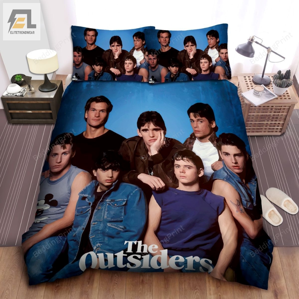 The Outsiders Casts Illustration Bed Sheets Duvet Cover Bedding Sets 