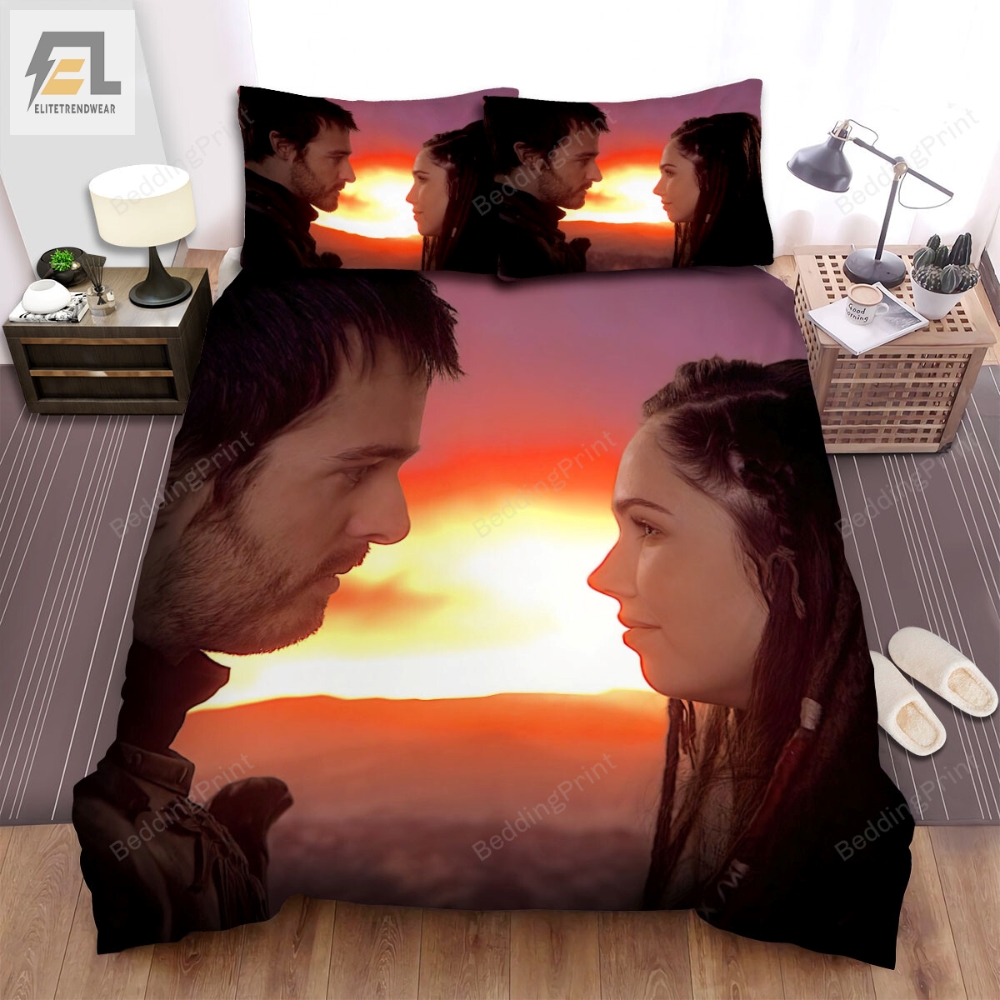 The Outpost The Man And Girl Face To Face Scene Movie Picture Bed Sheets Duvet Cover Bedding Sets 