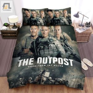 The Outpost Nach Einer Wahren Geschichte Movie Poster Bed Sheets Duvet Cover Bedding Sets elitetrendwear 1 1