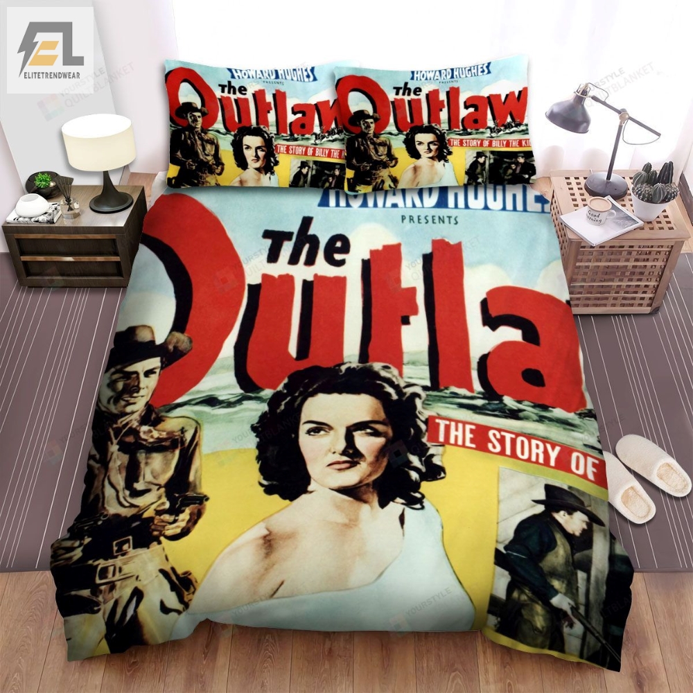 The Outlaw Poster 3 Bed Sheets Spread Comforter Duvet Cover Bedding Sets 