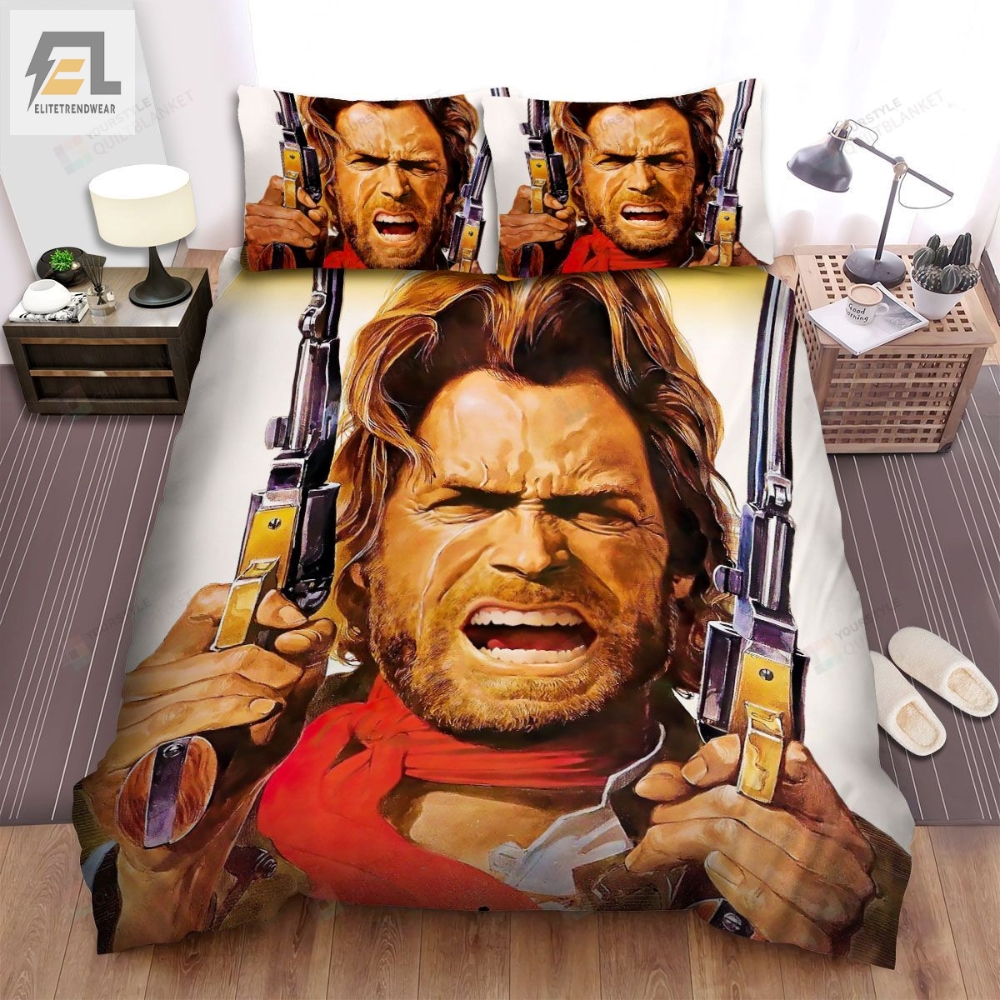 The Outlaw Josey Wales Movie Poster 3 Bed Sheets Spread Comforter Duvet Cover Bedding Sets 